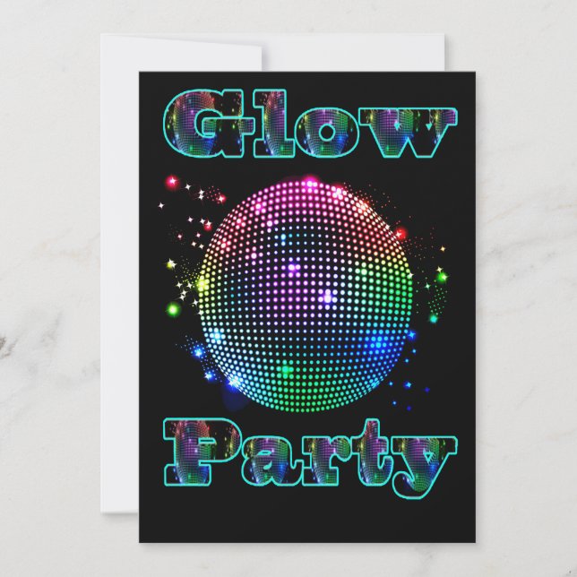 Invitación del personalizado del fiesta del (Anverso)