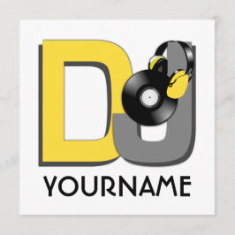 Invitación del personalizado DJ