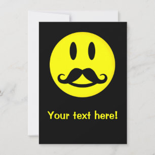 Invitación del personalizado Mustache
