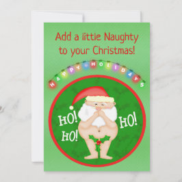 Invitación del Personalizado navidad Naughty Santa