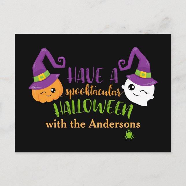 Invitación del Personalizado Spooktacular de Hallo (Anverso)