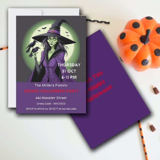 Invitación del Personalizar del partido Witch Hall (Subido por el creador)