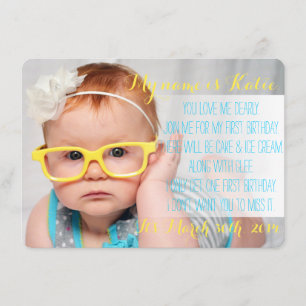 Invitación del poema del cumpleaños