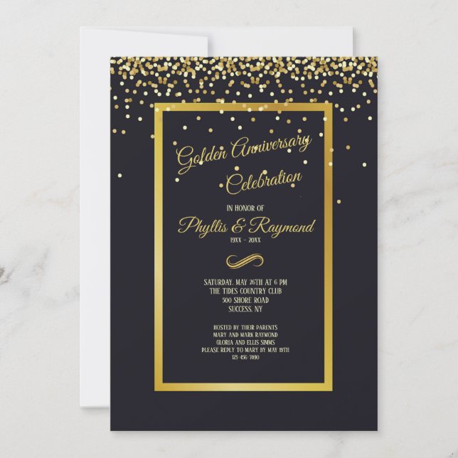 Invitación del polvo de oro (Anverso)
