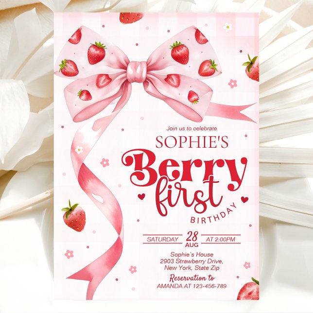 Invitación del primer cumpleaños de Berry, 1er cum (Subido por el creador)