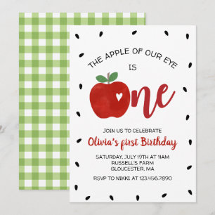 Invitación del primer cumpleaños de la niña de nue