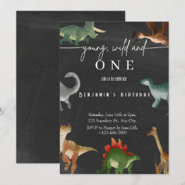 Invitación del primer cumpleaños del niño fiesta d