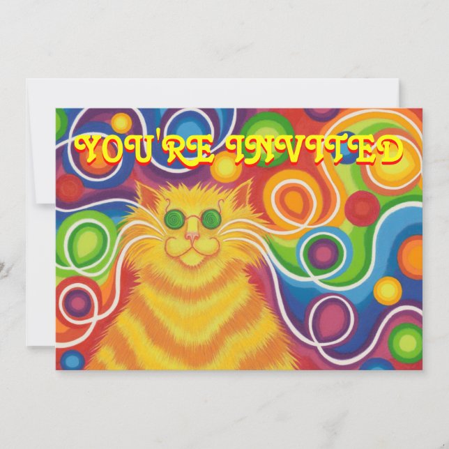 invitación del Psy-gato-delic 'usted es Invited (Anverso)
