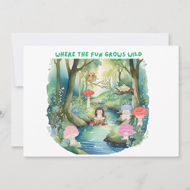 Invitación del pueblo de los hongos (Anverso)