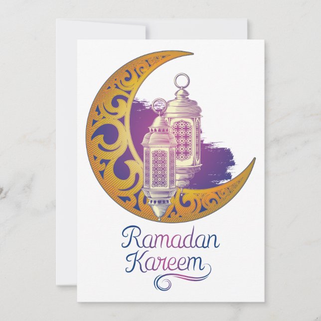 Invitación del Ramadán el accesorio-Ramadán (Anverso)