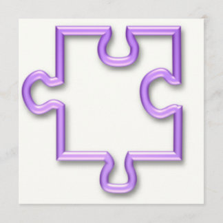 Invitación del recorte del rompecabezas