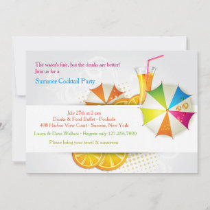 Invitación del refrigerador de verano