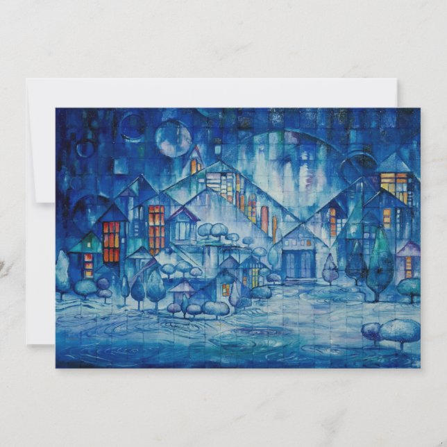 Invitación del resplandor del invierno (Anverso)