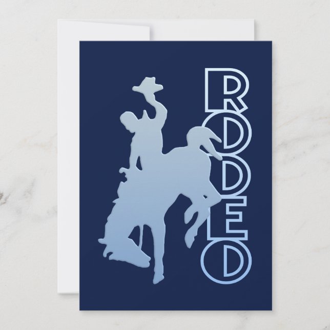Invitación del rodeo, personalizar (Anverso)