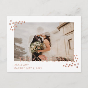 Invitación del Rosa Boda de fotografía de Confetti