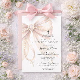 Invitación del Rosario de Perlas con Lazo para la 
