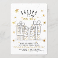 Invitación del San Esteban de los regalos del oro