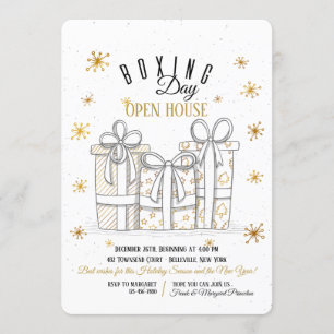 Invitación del San Esteban de los regalos del oro