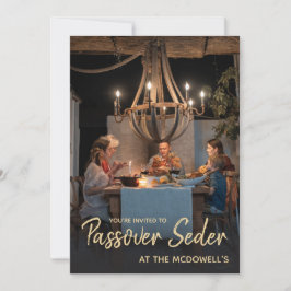 Invitación del Séder de Pascua de Plantilla de Fot