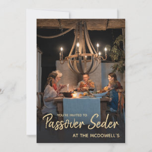 Invitación del Séder de Pascua de Plantilla de Fot