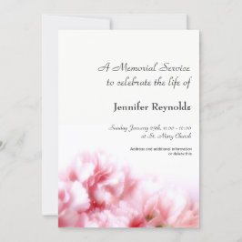 Invitación del servicio conmemorativo