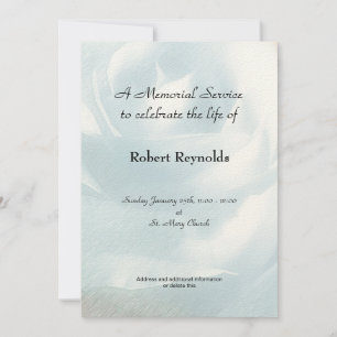 Invitación del servicio conmemorativo