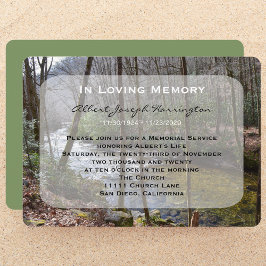 Invitación del servicio conmemorativo Forestal de 