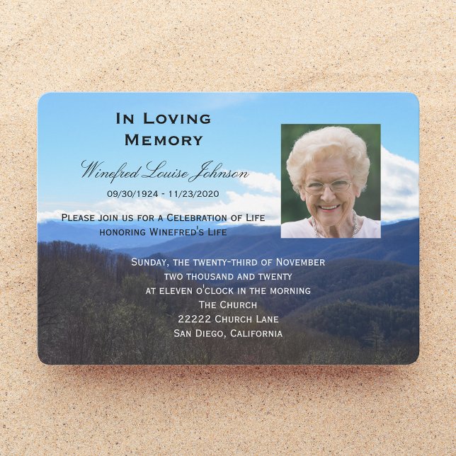 Invitación del servicio de memorias foto de invita (Subido por el creador)
