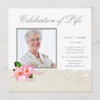 Invitación del Servicio Memorial de Fotografía de 