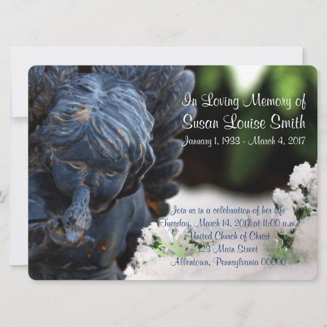 Invitación del Servicio Memorial de la Estatua de  (Anverso)