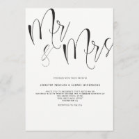 Invitación del Sr. y la Sra. Wedding
