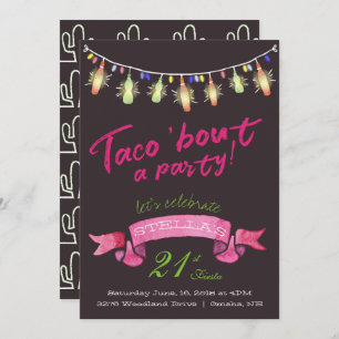 Invitación del Taco Party