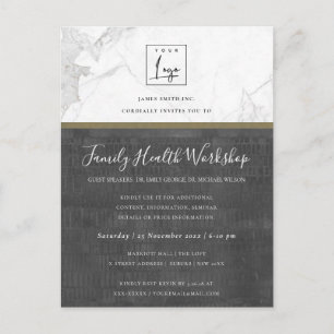 INVITACIÓN DEL TALLER FLORAL NAVY GOLD DAHLIA