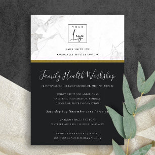 INVITACIÓN DEL TALLER FLORAL NAVY GOLD DAHLIA