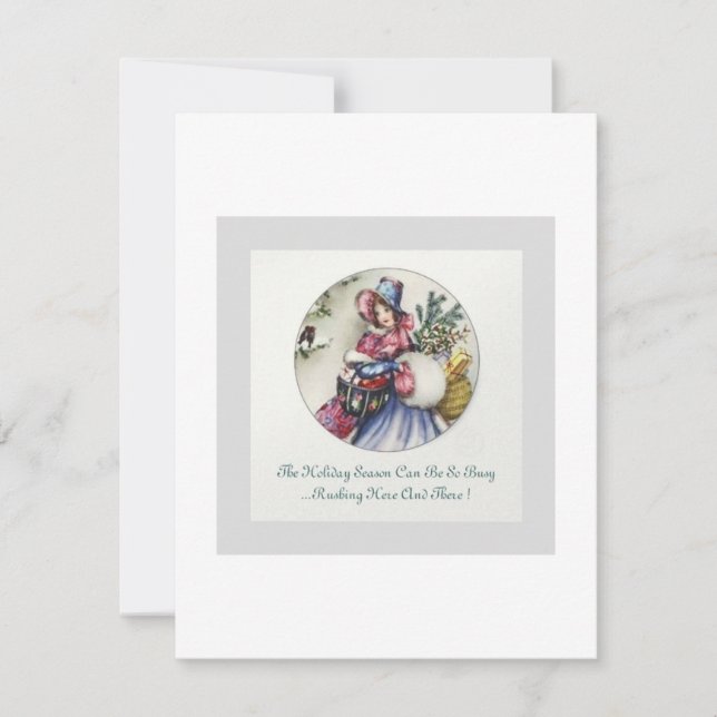 Invitación del té del día de fiesta… (Anverso)