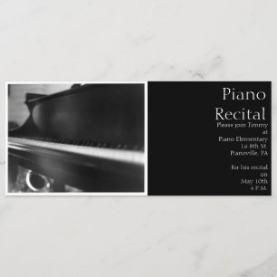 Invitación del teclado de piano