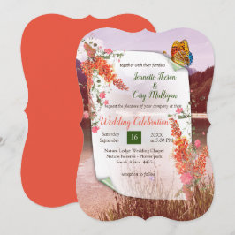 Invitación del tema botánico elegante de tono neut