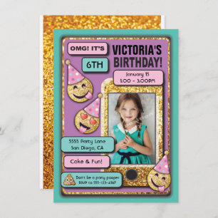 Invitación del texto del teléfono celular de la