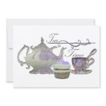 Invitación del tiempo del té