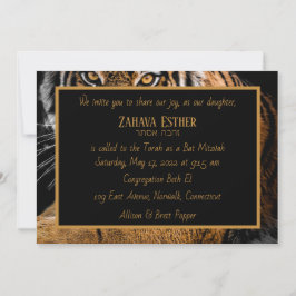 Invitación del tigre de oro