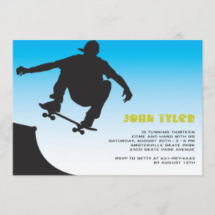 Invitación del tipo patinador