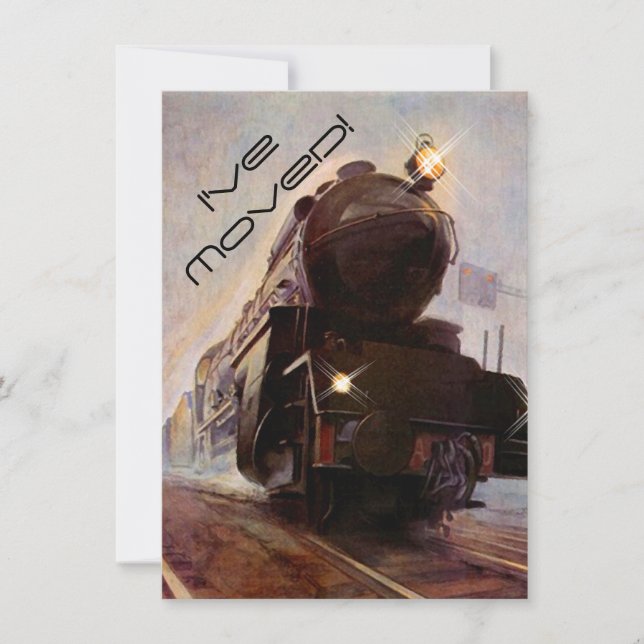 Invitación del Tren de la tarde Nueva dirección qu (Anverso)