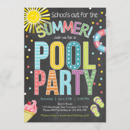 Invitación Del verano del fiesta de la fiesta en la piscina