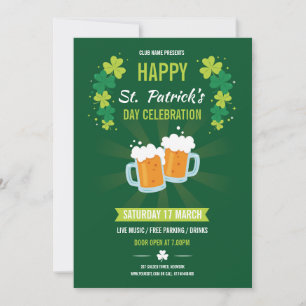Invitación del viajero de Saint Patricks