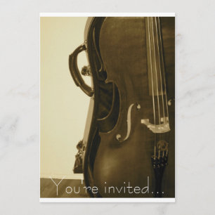 Invitación del violoncelo de la sepia