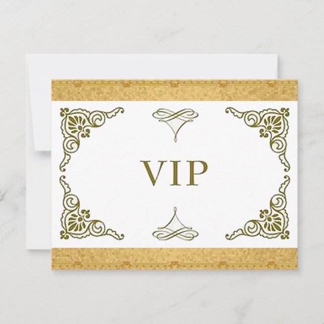 Invitación del VIP del oro (Anverso)