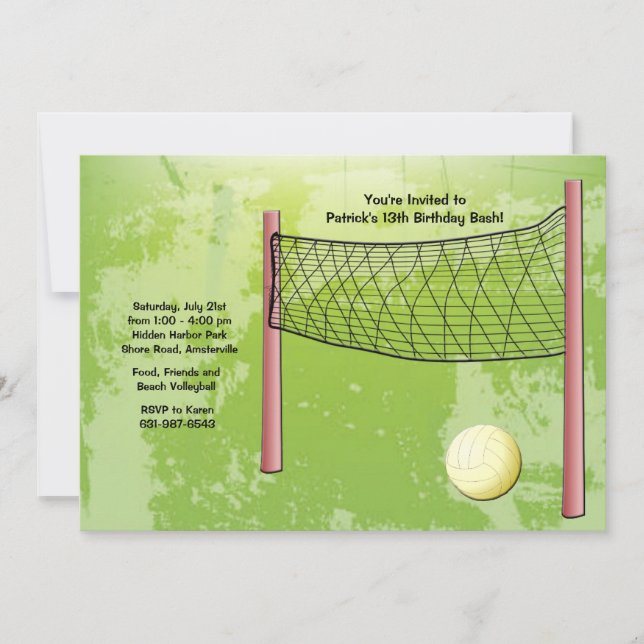 Invitación del voleibol (Anverso)