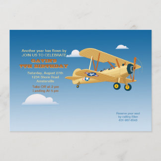Invitación del vuelo del vintage