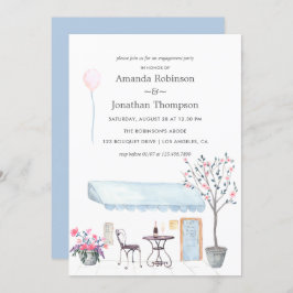 Invitación del Watercolor Paris themagement Party