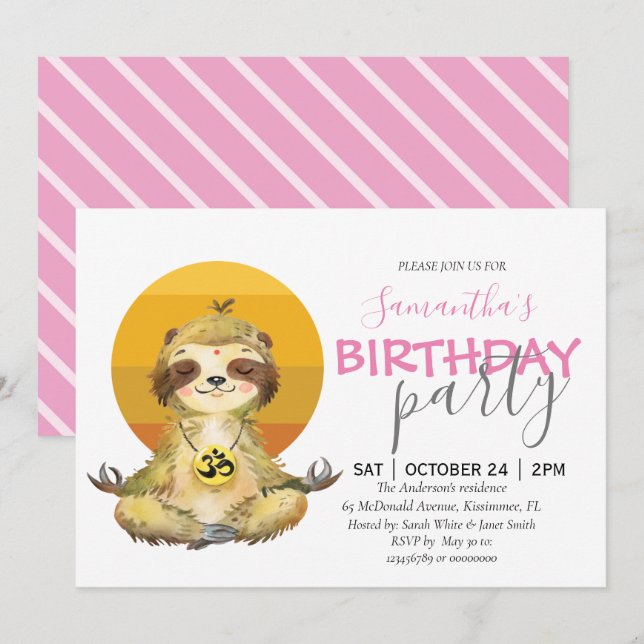 invitación del zoológico de safari selvático (Anverso / Reverso)